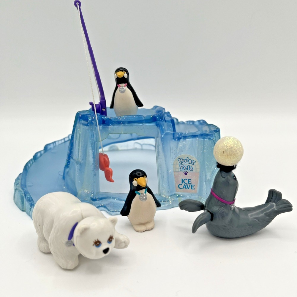 1993 Littlest Pet Shop Zoo Keep Me Safe Pets Zoo Polar Pets LPS G1 Kenner